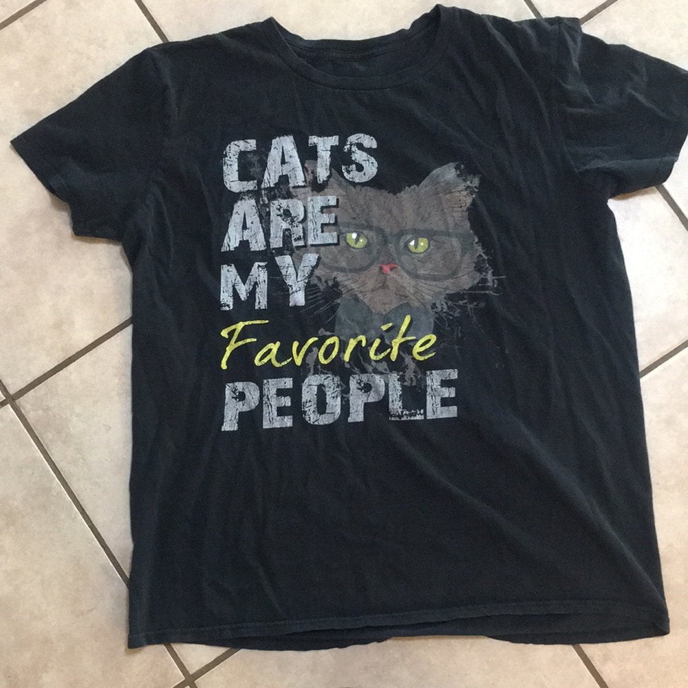 Cats are my favorite people t shirt